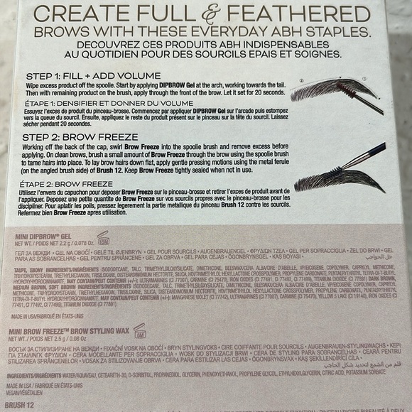 Anastasia Beverly Hills Full & Feathered Brow Kit COLOR TAUPE NEW - Picture 7 of 13